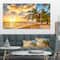 Designart - Gorgeous Beach of Island Barbados - Modern Seascape Canvas Artwork